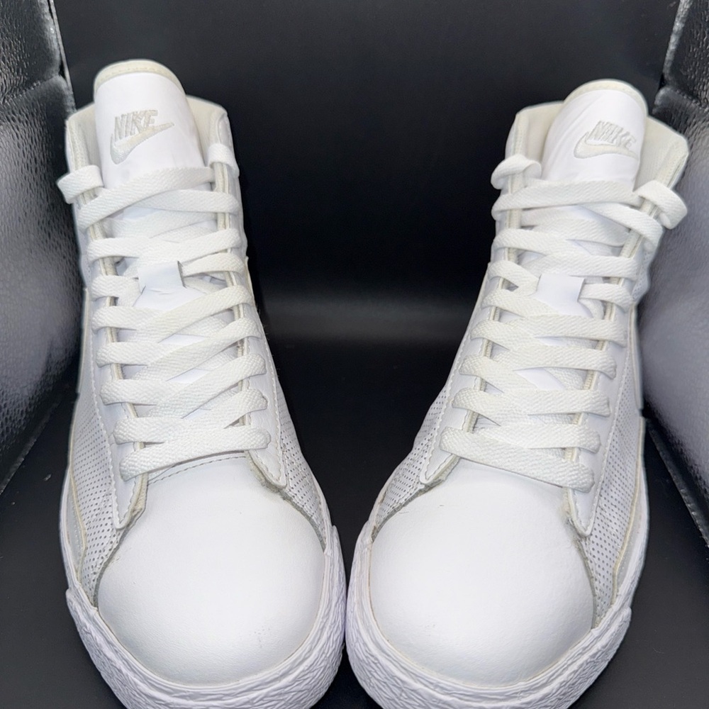 Size 7Y - Nike Blazer High Leather Triple White Casual, 318705-112, Vintage 2009